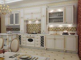белые кухни в классическом стиле